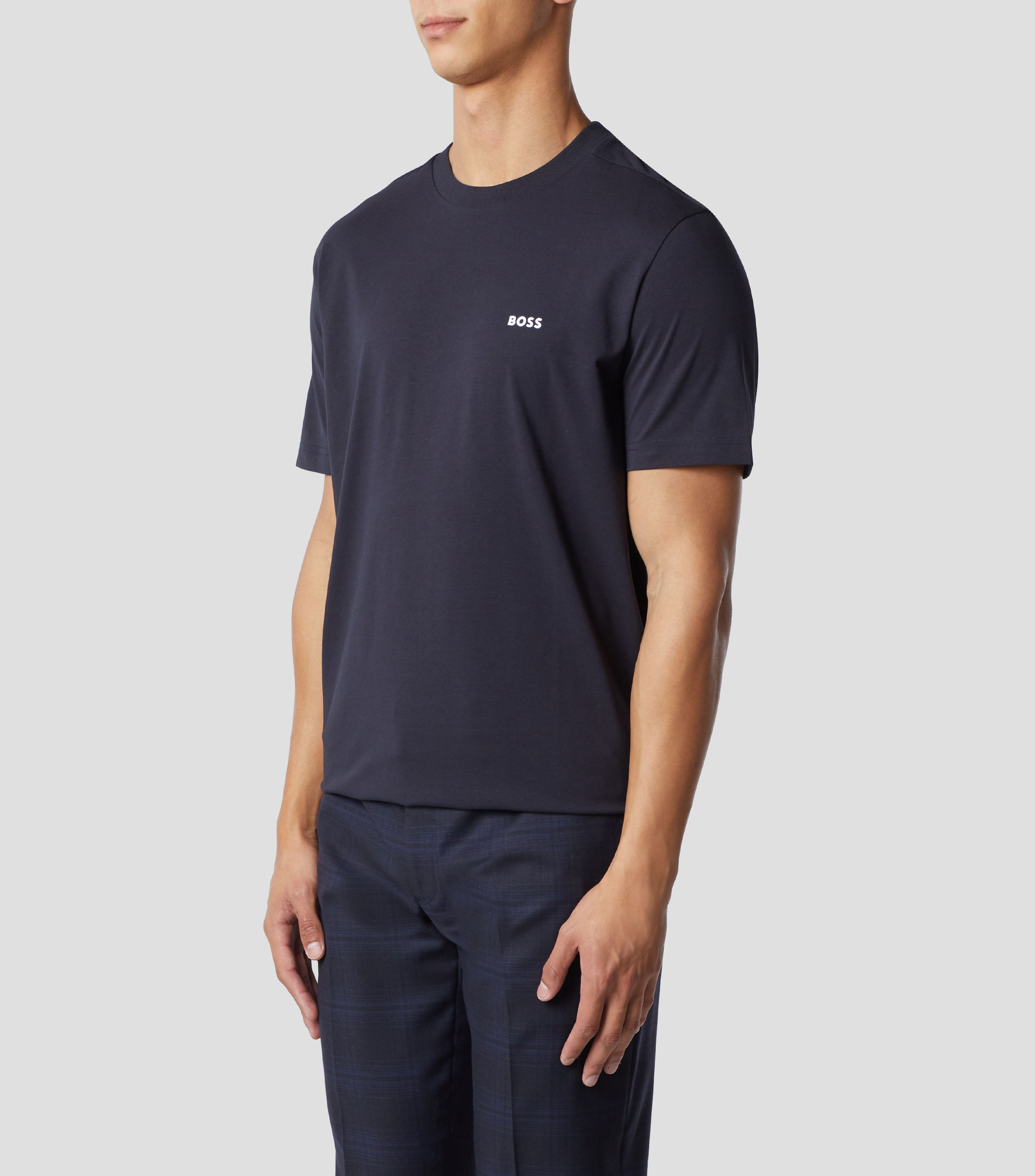 Playera de cuello redondo con manga corta Hombre